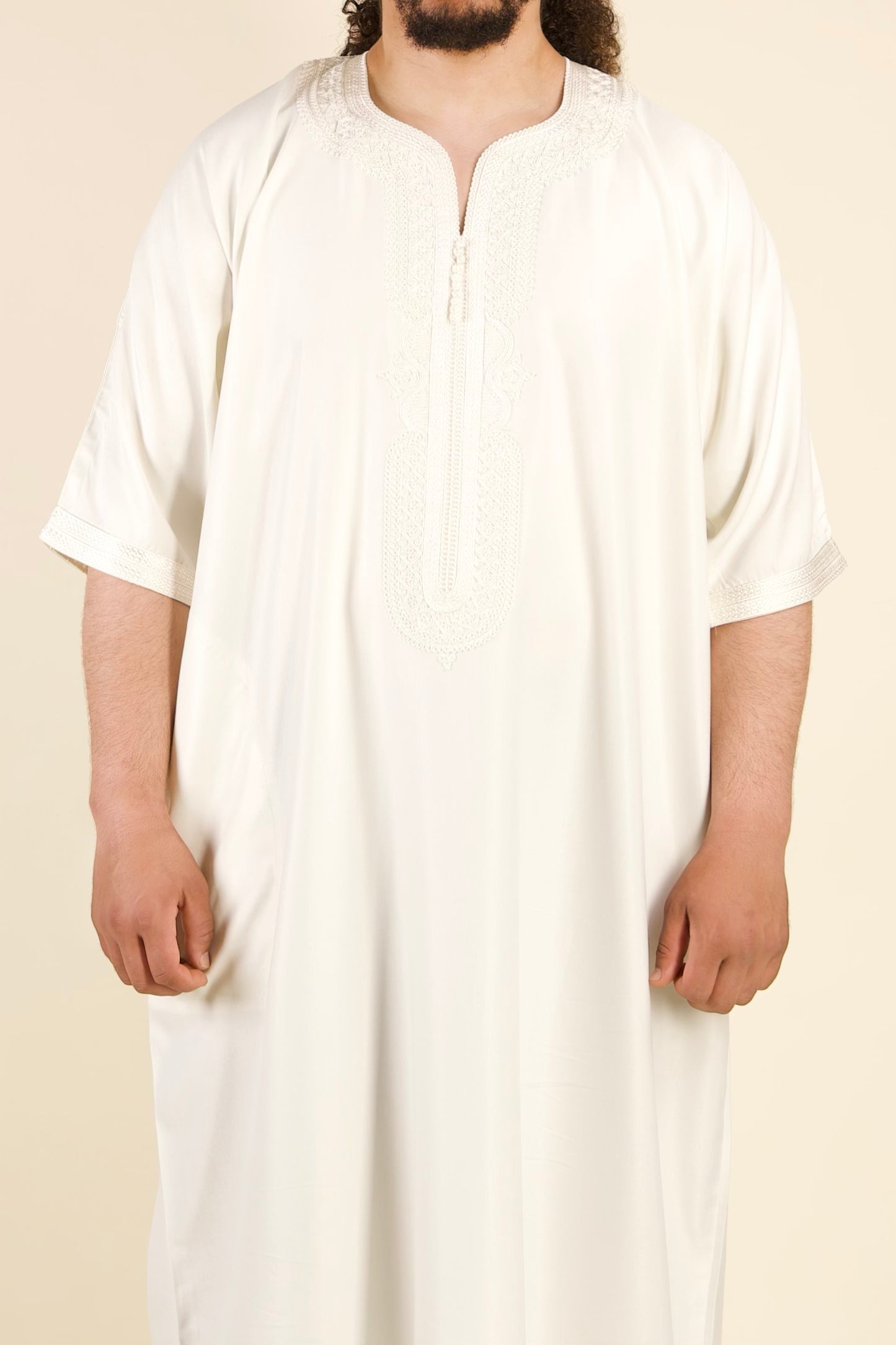 White - Moroccan thobe